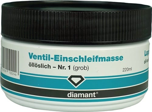 Ventil-Einschleifmasse Körnung grob grau
