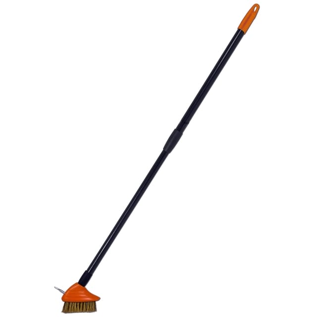 Gt Garden - Fugenbürste mit Teleskop-Stiel, Stahl Bürste, ausziehbar