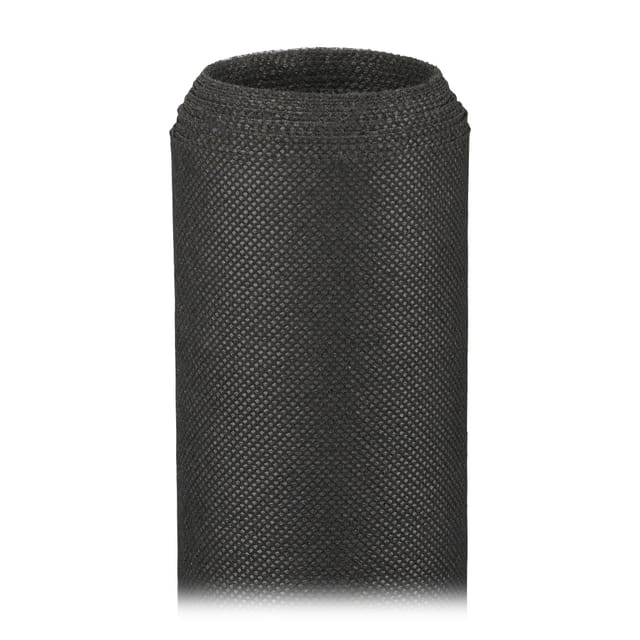 Relaxdays - Unkrautvlies, 50 g/m², 5 m, Pflanzenschutz, wasserdurchlässig, UV-beständig, starkes Gartenvlies, schwarz