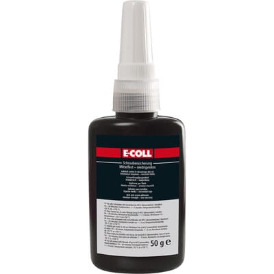 E-coll - Schraubensicherung mittelfest-niedrigviskos, 50ml blau