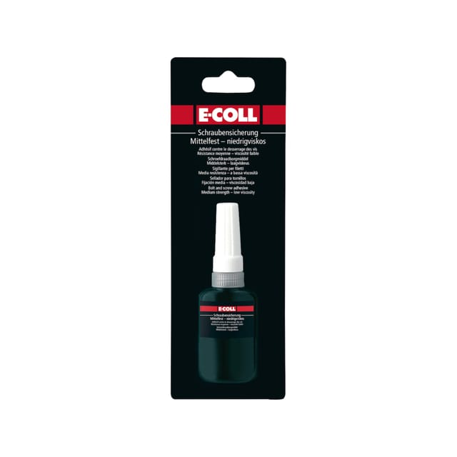 E-coll - Schraubensicherung mittelfest-niedrigviskos, 10ml blau