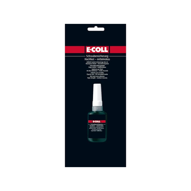 Schraubensicherung hochfest-mittelviskos, 10ml grün - E-coll