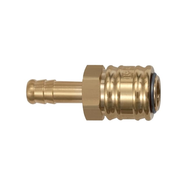 FP - SchnellverschlusskupplungNW 7,2, Messing, connect-line, Tülle 13mm riegler