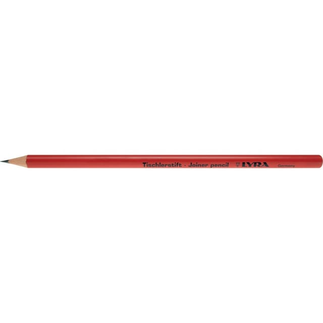 Lyra - Tischlerbleistift 91T rund rot 17,5 cm
