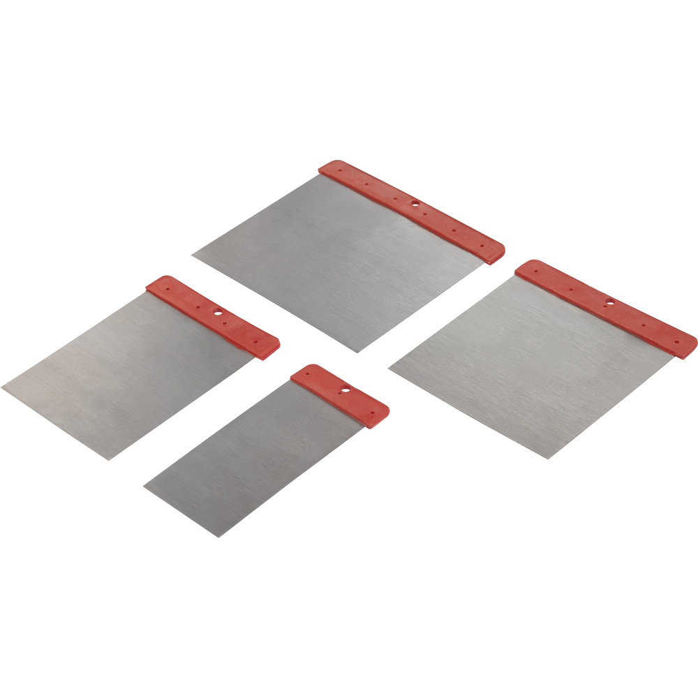 Basetech - BT-1882845 Kohlenstoffstahl Wandschaber mit rotem Kunststoffstiel