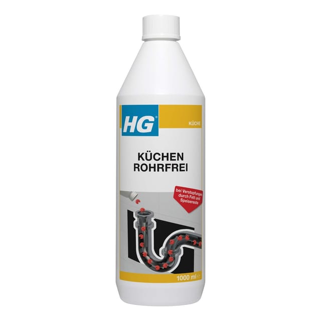HG Küchen Rohrfrei 1 L Abflussreiniger Rohrreiniger