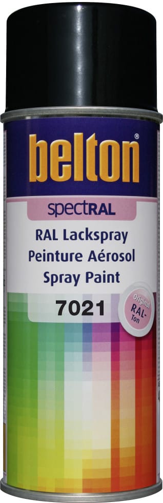 SpectRAL Lackspray 400 ml schwarzgrau Sprühlack Buntlack Spraylack - Belton