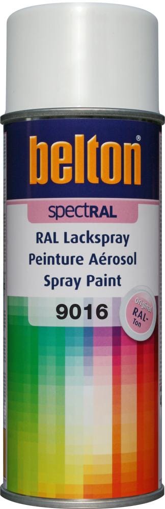SpectRAL Lackspray 400 ml verkehrsweiß Sprühlack Buntlack Spraylack - Belton