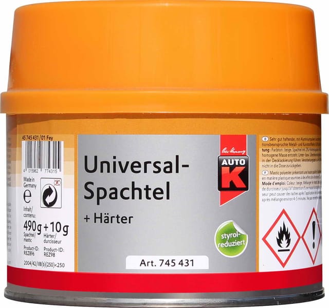 Auto-K Universalspachtel + Härter 500 g Spachtel Spachtelmasse