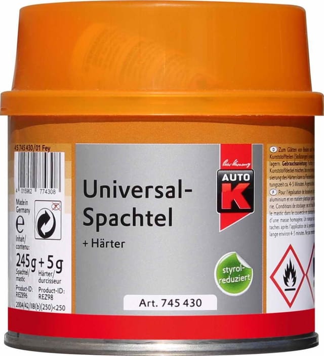Auto-K Universalspachtel + Härter 250 g Spachtel Spachtelmasse