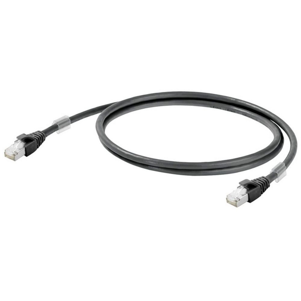 Weidmüller 1251610080 Rj45 Netzwerkkabel, Patchkabel Cat 6a S/ftp 8.00 M Schwarz Flammwidrig 1 St.