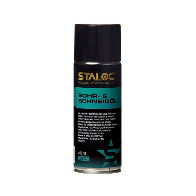 Staloc - Bohr- und Schneidöl-Spray auch als Sprühöl zum Bohren, Drehen, Fräsen 400 ml