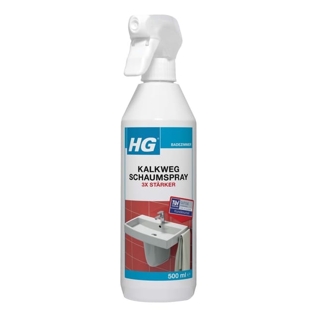 HG - Kalkweg Schaumspray 3x stärker 500 ml Kalkentferner Antikalk Spray