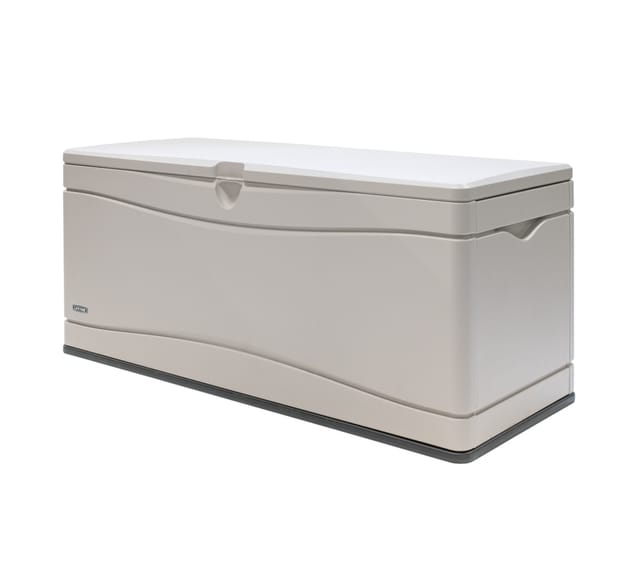 Kunststoff Gartenbox 495 l Auflagenbox & Gartentruhe Lichtgrau 61x152x67 cm - Lifetime