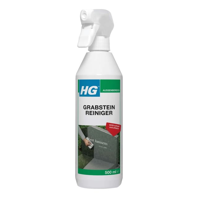 HG - Grabstein Reiniger 500 ml Granit Marmor Naturstein