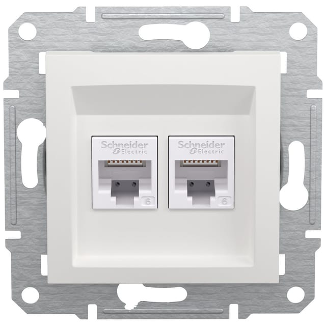 Schneider Electric - RJ45-Datendose Asfora Weiß (ral 9003) EPH4870121D 1 St.