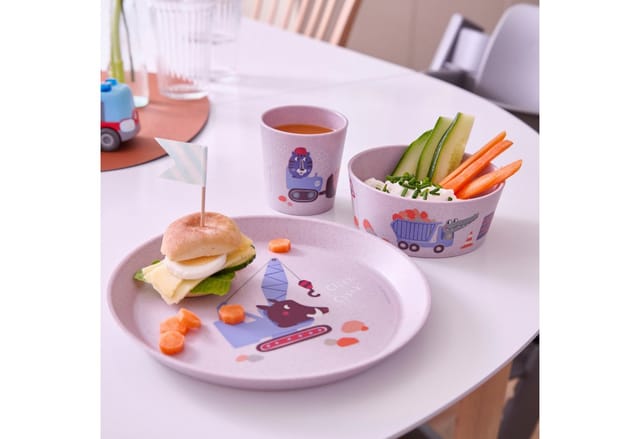 Kindergeschirr 'Trucks' 3-teilig