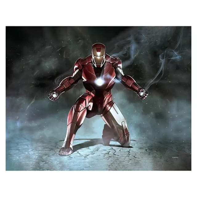 Komar Canvasbild Iron Man Charging - 30 x 40 cm - Bild auf Keilrahmen