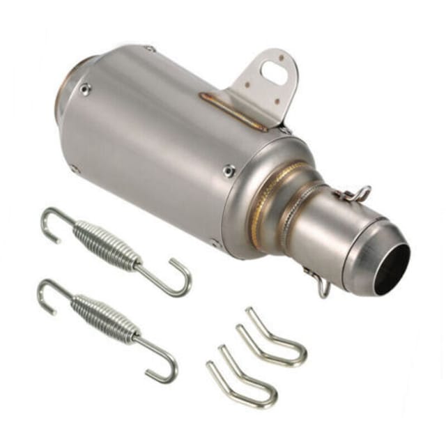 Universeller Auspuffschalldämpfer aus rostfreiem Stahl mit 51 mm Durchmesser für ATVs und Motorräder