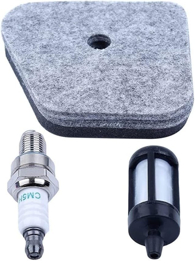 Niemals verwendet] Rasenmäher-Spark-Luft-Kraftstofffilter-Set, kompatibel mit Stihl Fs87 Fs90 Fs100 Fs110 Fs130, Rasenmäher-Vergaser-Set, 3