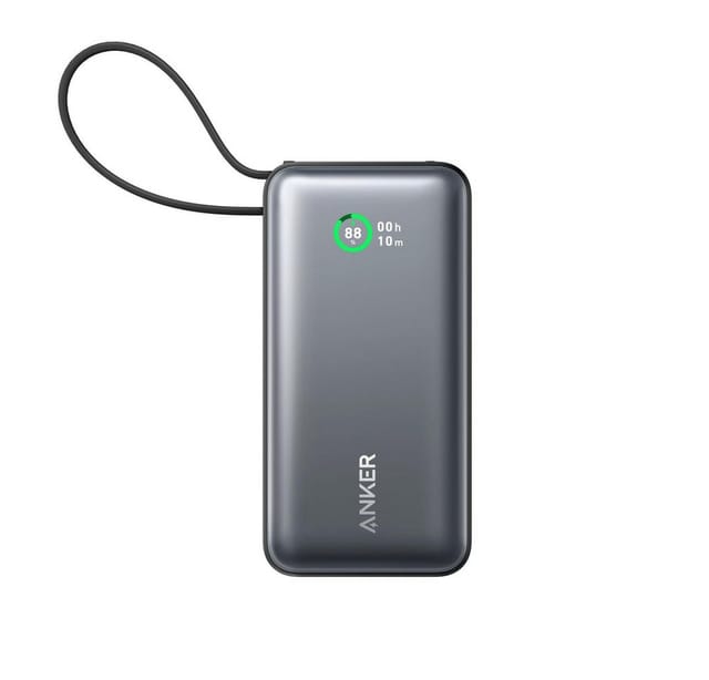 Anker Nano Powerbank,10000mAh, 30W, Schnellladen,2x USB-C,1x USB-A schwarz Powerbank