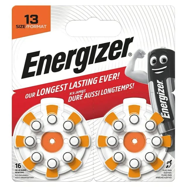 Energizer - Knopfzelle za 13 1.45 v 16 St. Zink-Luft enr ez Turn & Lock (13)