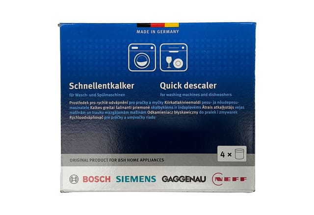 De des Descarding Universal Pulver (250 g) für Waschmaschine und Spülmaschine Bosch Siemens, Neff - 00312340