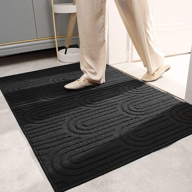 Premium-Fußmatte – 60 x 90 cm, rutschfeste Matte, Bodenmatte, Staubmatte, waschbarer Outdoor-Reinigungsteppich - Ahlsen