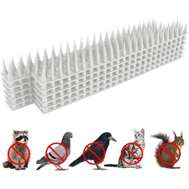 Shining House - Anti-Tauben-Spike für Balkon, Taubenabwehr, Anti-Katzen-Anti-Vogel-Vogelschreck, Taubenschreck, Vogel-Tech, Gartenschutz-Spikes, 3,6 m
