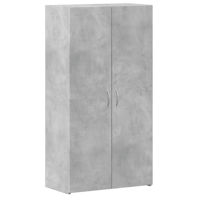 Aktenschrank Betongrau 60x32x115 cm Holzwerkstoff Vidaxl