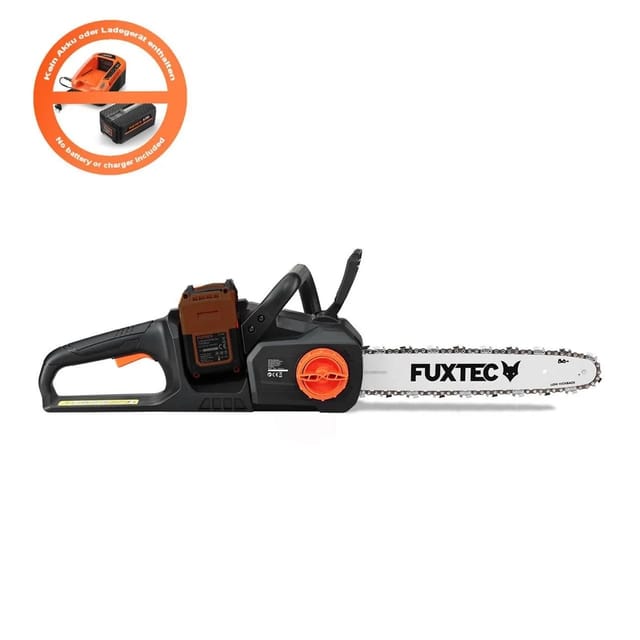 2x20V Akku Kettensäge FX-E2KS - 14 Zoll Kettensäge, 4,2 Kg Gewicht mit Kettengeschwindigkeit von 15m/s und Sicherheitsschalter - Fuxtec