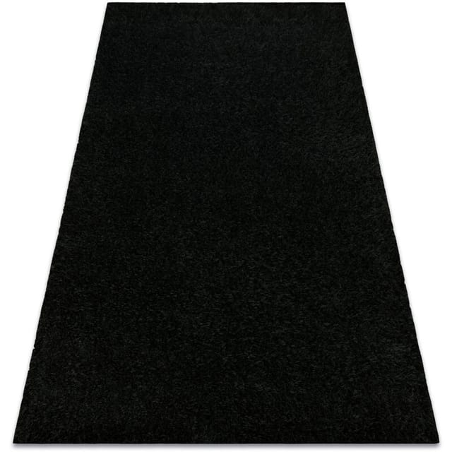 Teppich buenos 6649 shaggy schlicht, einfarbig schwarz black 200x290 cm