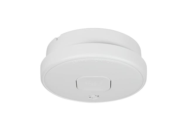 Rauchmelder mit 10 Jahres Batterie - q Label, Magnethalter, ø 10cm
