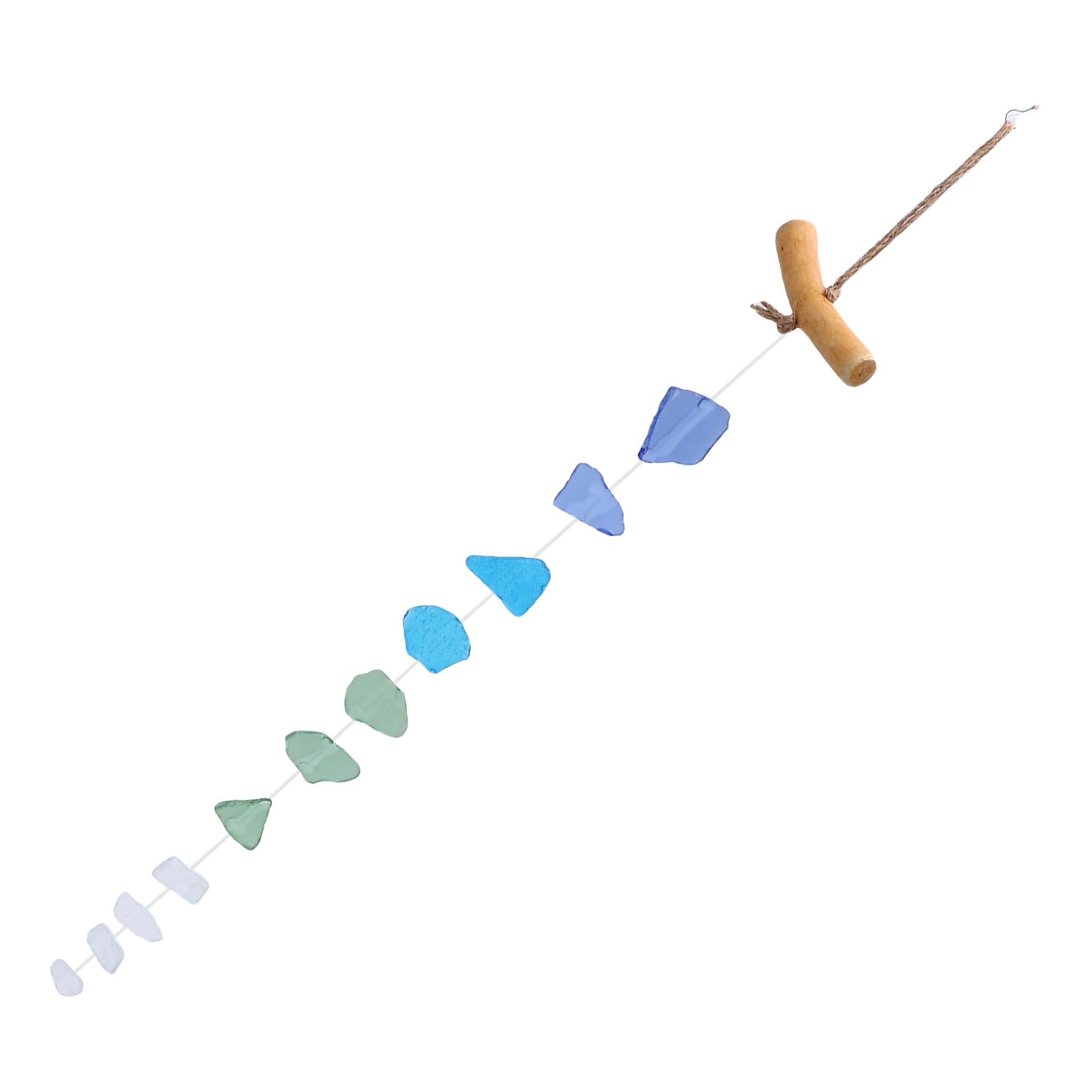 Windspiel Handgefertigtes Windspiel Aus Treibholz Und Seeglas Einzigartig Für Die Dekoration Im Innen- Und Außenbereich Geschenk D.