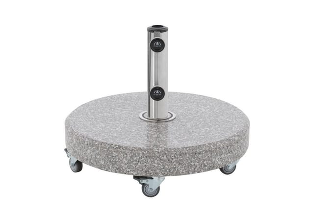 Doppler CLICK-IT® Granitsockel 50 oder 70 kg auswählbar 85897 Rollsockel inkl. Standrohr 50 kg