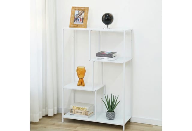 Metallregal Standregal Metall Wohnzimmerregal Industrial Design carme Weiß