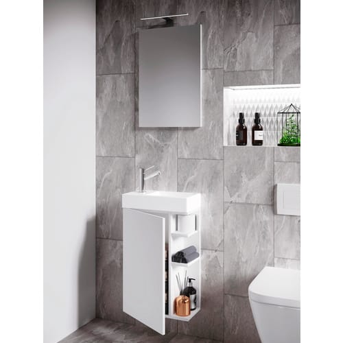 Ebuy24 - LumiaS Badmöbelset weiß.