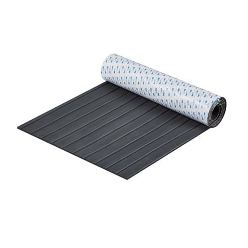 Vevor Bootsbodenbelag, Bootsdeck Aus Eva-schaum, 2400 X 600 X 6 Mm, Rutschfester, Selbstklebender Bodenbelag, 14400 Cm² Großer Marineteppich Für Boote, Yachten, Pontons, Kajakdecks