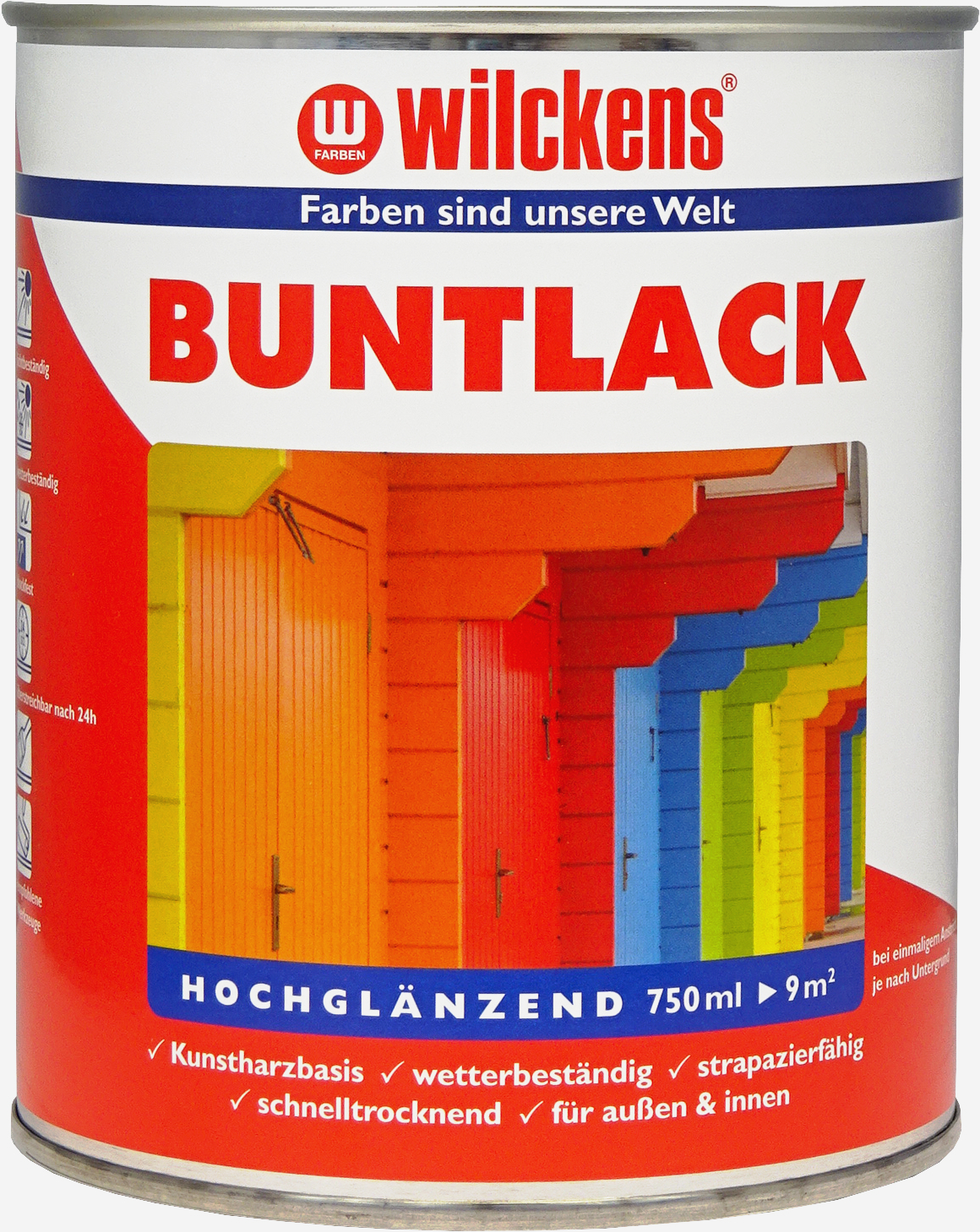 Buntlack RAL6018 Gelbgrün hochglänzend 0,375l 10961800030 - Wilckens