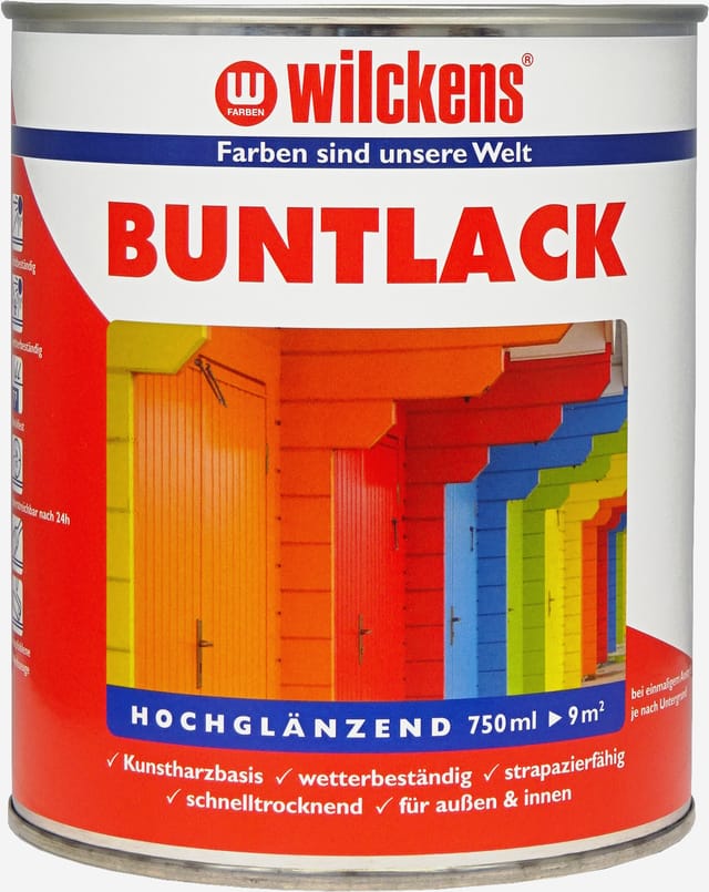 Buntlack RAL6018 Gelbgrün hochglänzend 0,375l 10961800030 - Wilckens