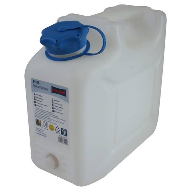 hünersdorff Wasserkanister 12 l HD-PE stapelbar, mit Auslaufhahn - 816500