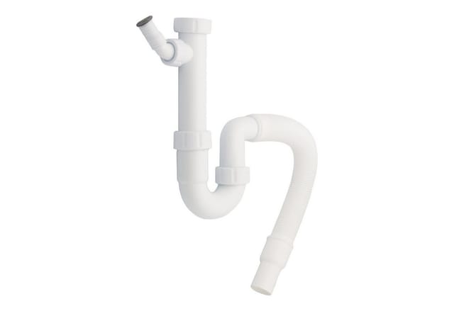 Spülensiphon Ablaufgarnitur 1 1/2 Zoll DN40 DN50 flexibler Schlauch