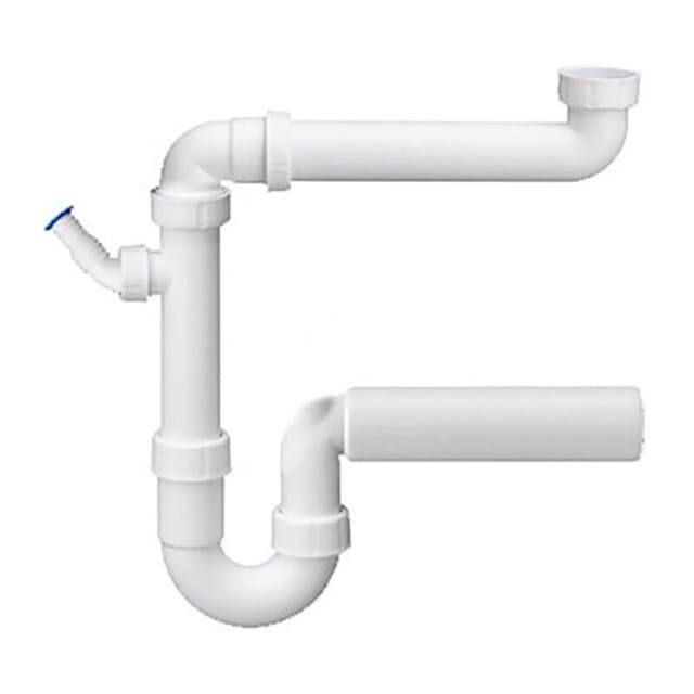 Raumsparsiphon 1 1/2 Zoll x DN50 Raumsparsifon Siphon Geräteanschluß