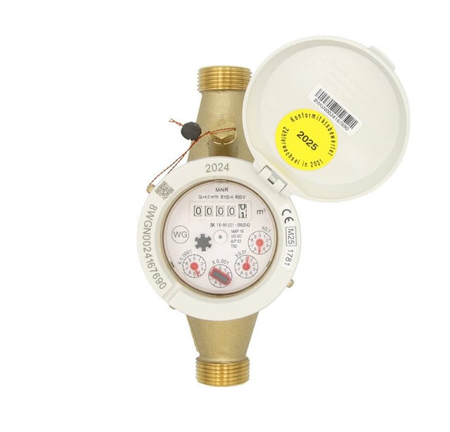 Wasser Gerate - Hauswasserzähler für Kaltwasser 3/4 qn 2,5, für Kaltwasser Sanitärinstallation