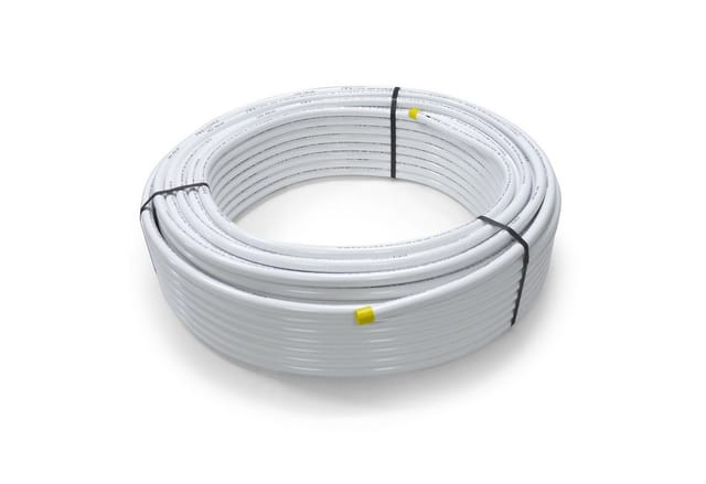 Pipetec - Aluverbundrohr 32x3mm 50m Mehrschichtverbundrohr Verbundrohr weiß