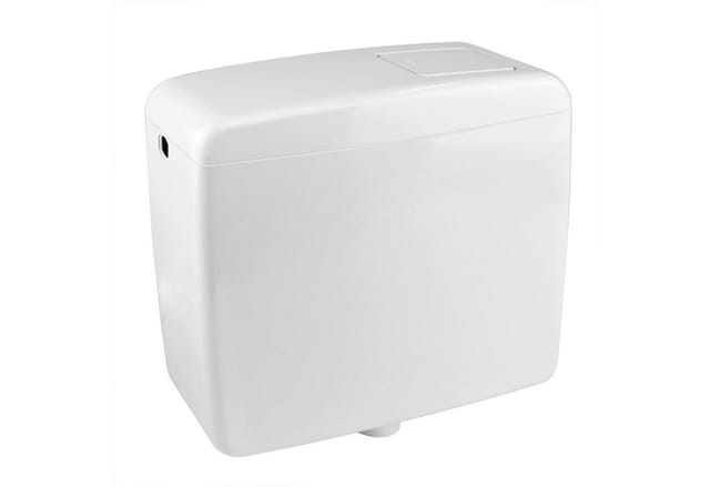 General Fittings - wc Aufputz Spülkasten Toilette Spülung 6-9 Liter weiss Zubehör