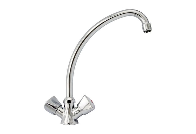 Zweigriff Niederdruck Küchenarmatur Wasserhahn Chrom