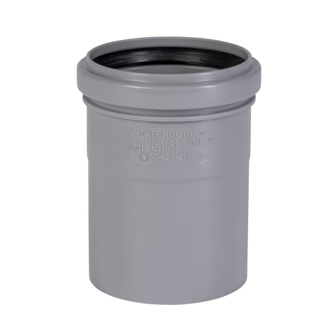 Ostendorf - Skolan dB Safe Anschluss DN78 an HT-Rohr DN75 Abwasserrohr