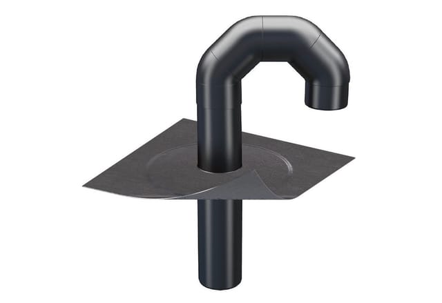 Klöber Flavent Flachdach Durchführungs-Set dn 100 Bitumen Anschluss