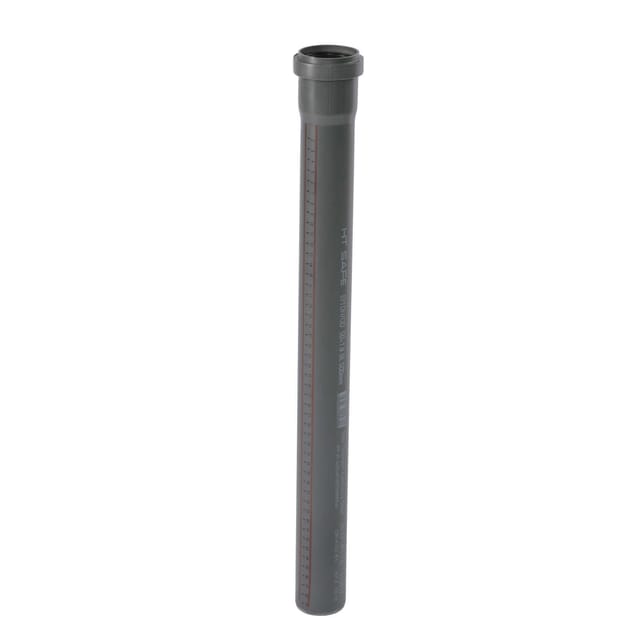 HTsafe Rohr mit Muffe dn 50 1000 mm
